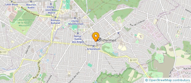 localisation de l'entreprise B-ALPHA  MONTFERMEIL