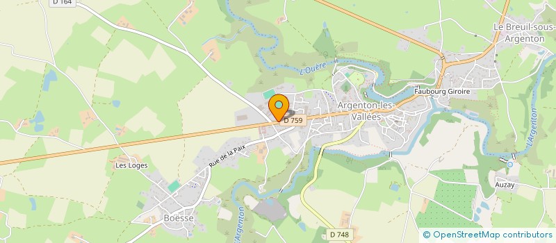 localisation de l'entreprise B.ALU  ARGENTONNAY