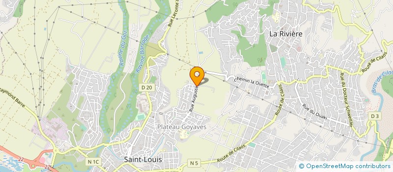 localisation de l'entreprise B. ALU MENUISERIE à SAINT-LOUIS