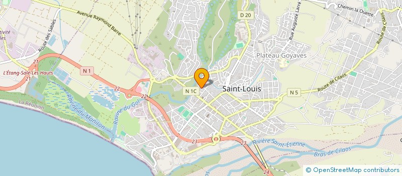 localisation de l'entreprise B AND B à SAINT-LOUIS