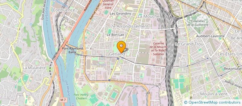 localisation de l'entreprise B AND B  LYON