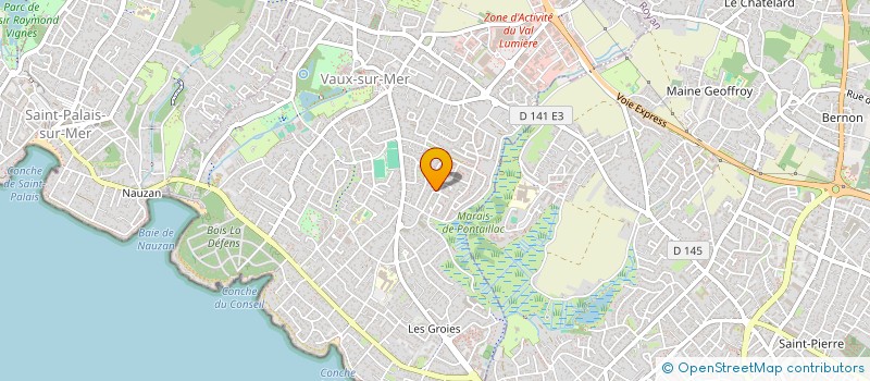 localisation de l'entreprise B'APS ROYAN ATLANTIQUE  VAUX-SUR-MER