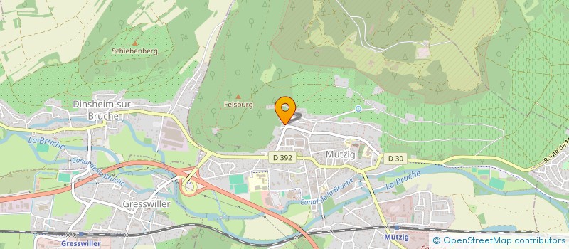 localisation de l'entreprise B-ASSISTANCE  MUTZIG