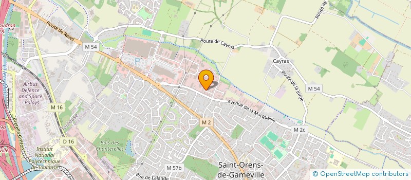 localisation de l'entreprise B & ASSOCIES  SAINT-ORENS-DE-GAMEVILLE