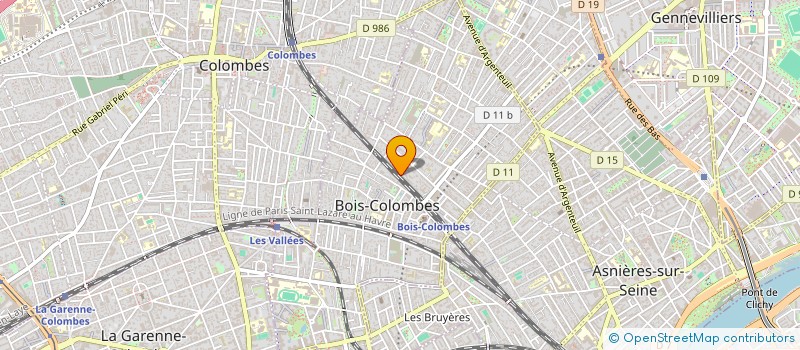 localisation de l'entreprise B.ATHEA CONSULTING à BOIS-COLOMBES