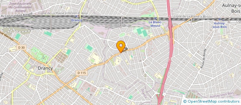 localisation de l'entreprise B - B 13. COM à LE BLANC-MESNIL