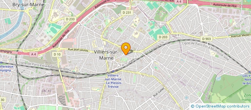 localisation de l'entreprise B.B. à VILLIERS-SUR-MARNE