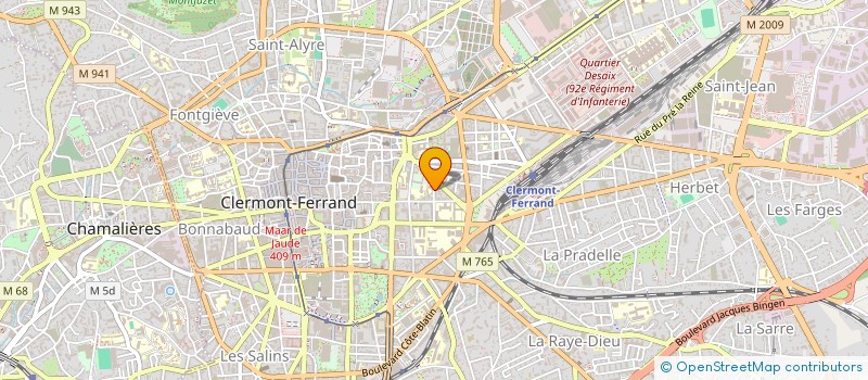 localisation de l'entreprise B & B à CLERMONT-FERRAND