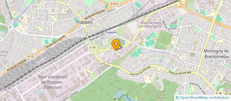 localisation de l'entreprise B & B à TRAPPES