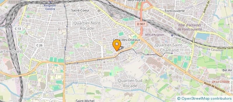 localisation de l'entreprise B & B  AVIGNON