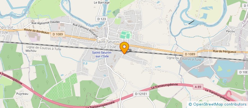 localisation de l'entreprise B & B  SAINT-SEURIN-SUR-L'ISLE