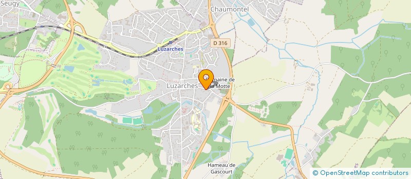 localisation de l'entreprise B & B  LUZARCHES