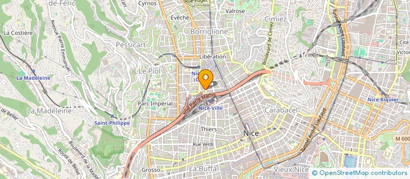 localisation de l'entreprise B & B  NICE