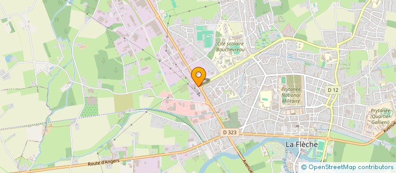 localisation de l'entreprise B.B  LA FLECHE