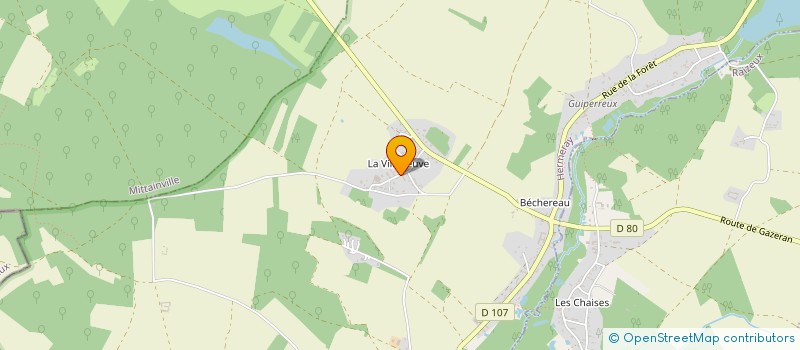 localisation de l'entreprise B&B  HERMERAY