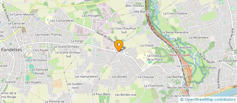 localisation de l'entreprise B&B à FONDETTES