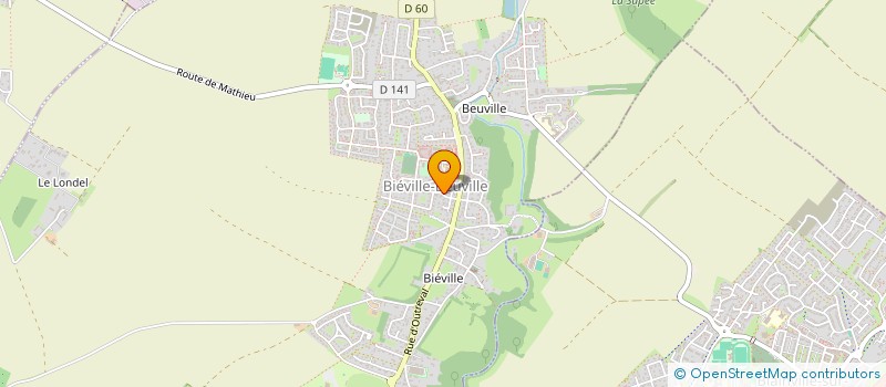 localisation de l'entreprise B & B  BIEVILLE-BEUVILLE