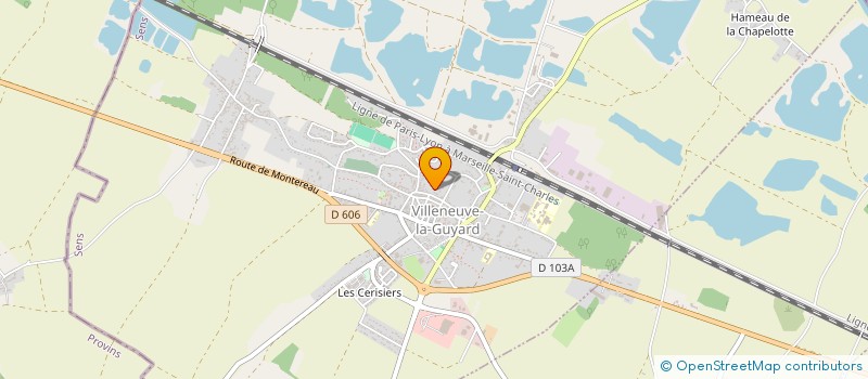 localisation de l'entreprise B.B.A 3  VILLENEUVE-LA-GUYARD