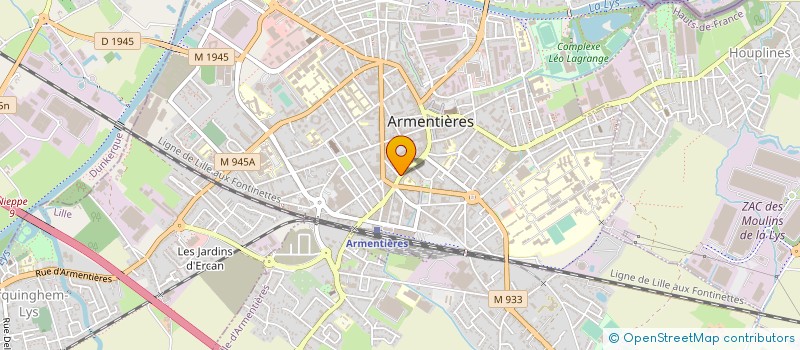 localisation de l'entreprise B.B.A à ARMENTIERES
