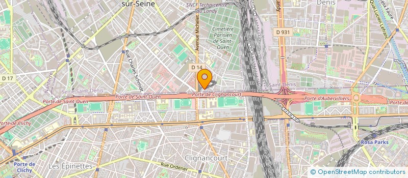 localisation de l'entreprise B.B.A BUSINESS BOOKING AGENCY à SAINT-OUEN-SUR-SEINE