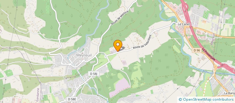 localisation de l'entreprise B.B.A.S  MEYREUIL