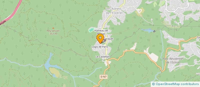 localisation de l'entreprise B.B.A.S. INVESTISSEMENTS à FREJUS
