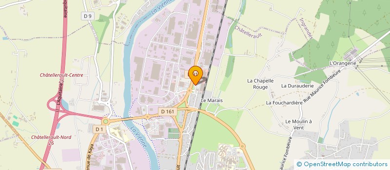 localisation de l'entreprise B.B. ANTI-INCENDIE à CHATELLERAULT