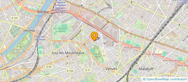localisation de l'entreprise B&B ARCHITECTES à ISSY-LES-MOULINEAUX