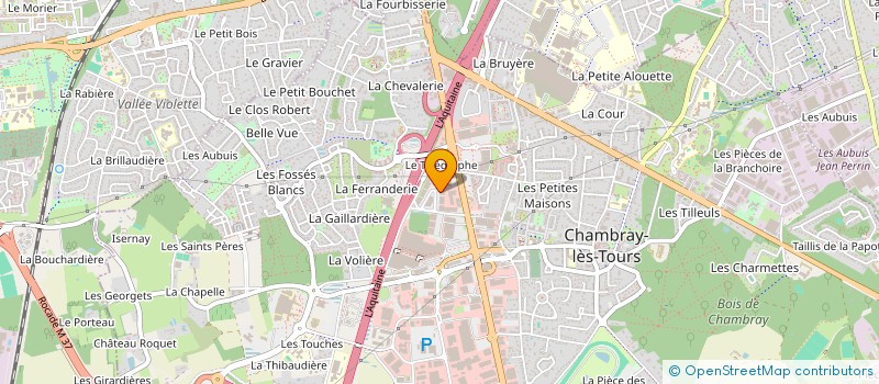 localisation de l'entreprise B&B AUTOMOBILES  CHAMBRAY-LES-TOURS