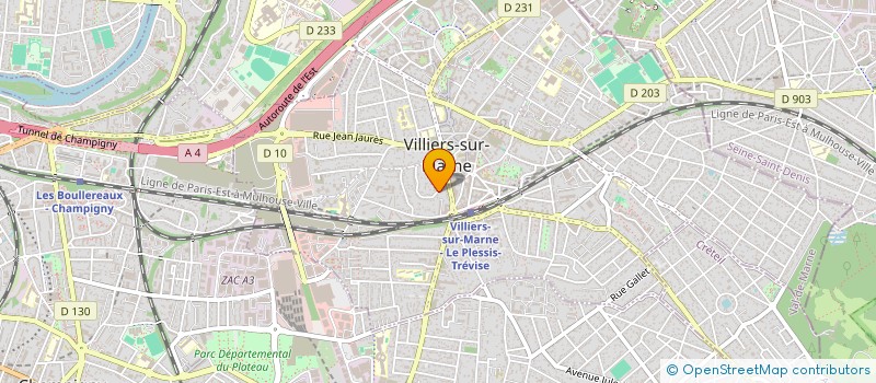 localisation de l'entreprise B.B.B.  VILLIERS-SUR-MARNE
