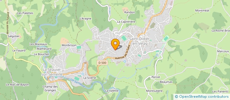 localisation de l'entreprise B B B  SAINT-DIDIER-EN-VELAY