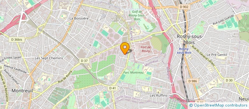 localisation de l'entreprise B B BATIMENT à MONTREUIL