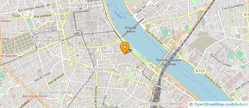 localisation de l'entreprise B&B BORDEAUX SAINT MICHEL  BORDEAUX