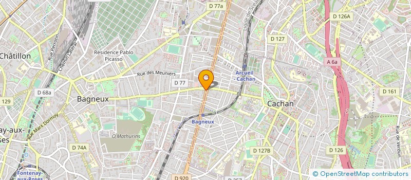 localisation de l'entreprise B & B BOULANGERIE  BAGNEUX