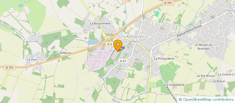 localisation de l'entreprise B.B.BOX  CHAUMES-EN-RETZ