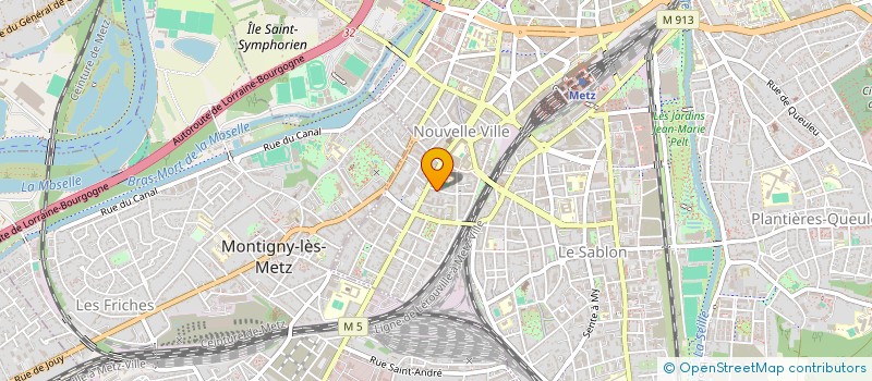 localisation de l'entreprise B.B.C.  METZ