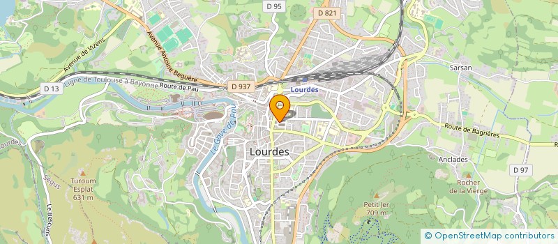 localisation de l'entreprise B B C  LOURDES