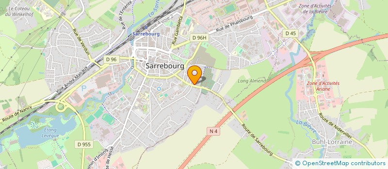 localisation de l'entreprise B.B.C à SARREBOURG