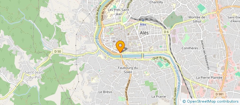 localisation de l'entreprise B.B.C à ALES