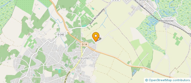 localisation de l'entreprise B B C  BREUILLET