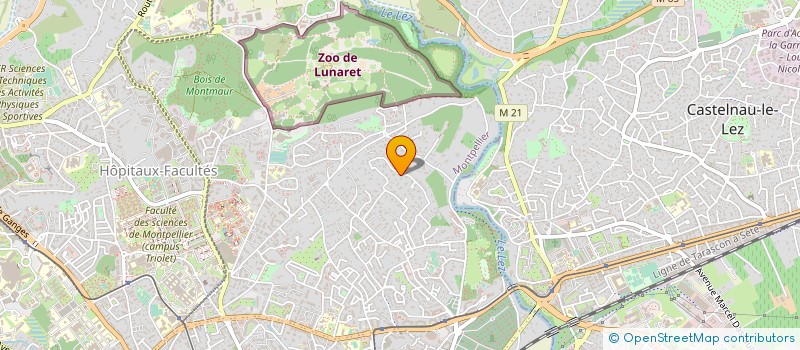 localisation de l'entreprise B.B.C.F. à MONTPELLIER