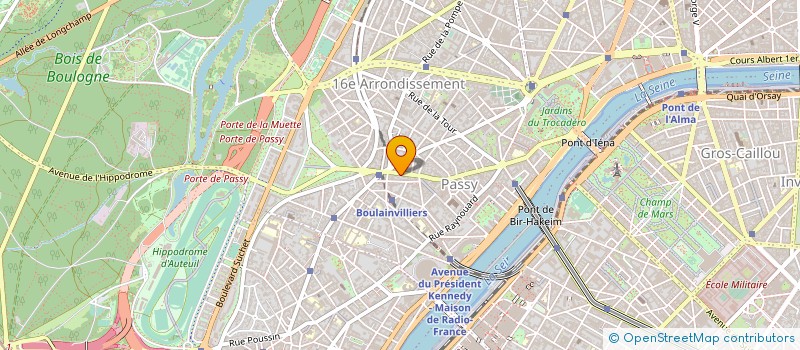 localisation de l'entreprise B.B.C.G à PARIS