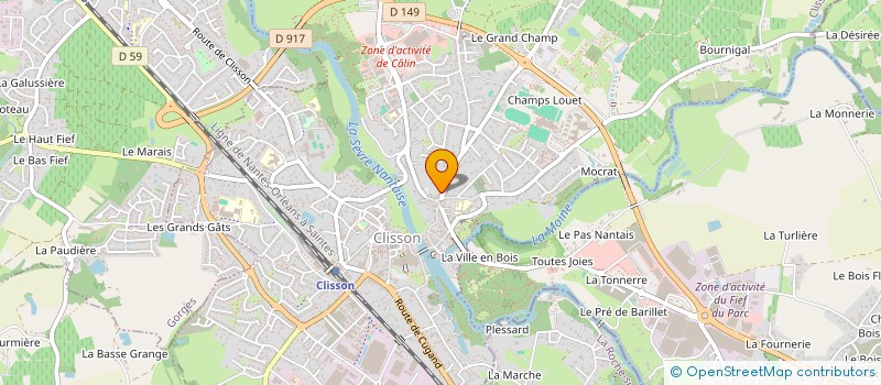 localisation de l'entreprise B-B-C-IMMO  CLISSON