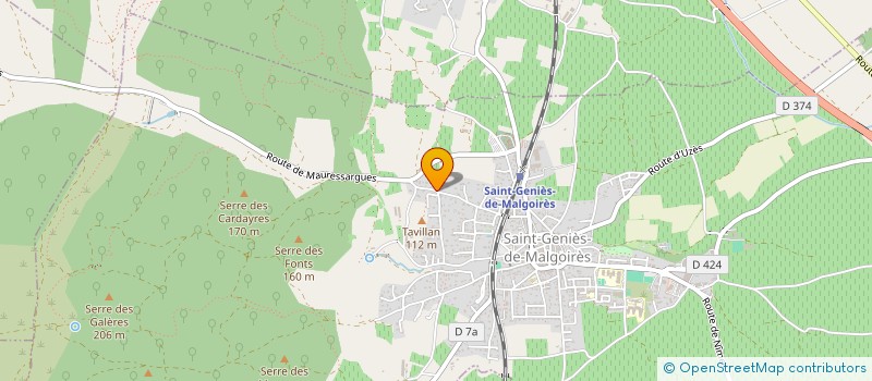 localisation de l'entreprise B.B.C. TOURNELLE  SAINT-GENIES-DE-MALGOIRES