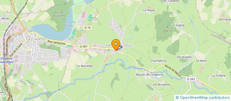 localisation de l'entreprise B.B.C.VOLAILLES à VARENNES-SOUS-DUN