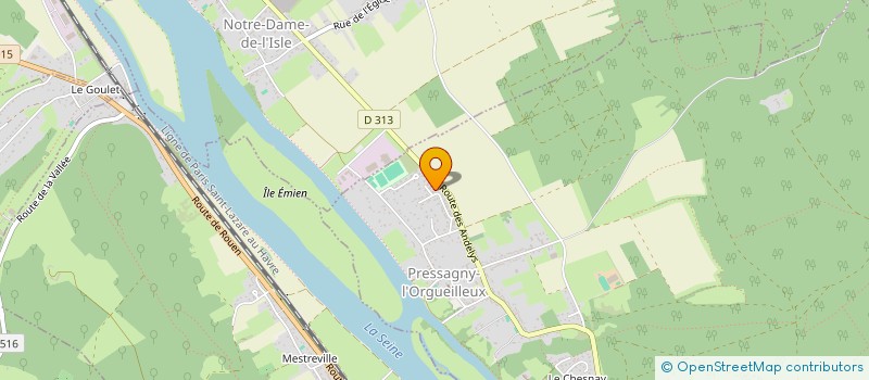 localisation de l'entreprise B&B CORP  PRESSAGNY-L'ORGUEILLEUX