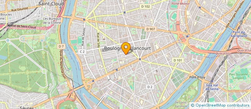 localisation de l'entreprise B.B.D à BOULOGNE-BILLANCOURT