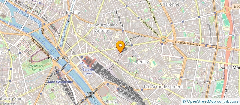 localisation de l'entreprise B.B.D.I.  PARIS