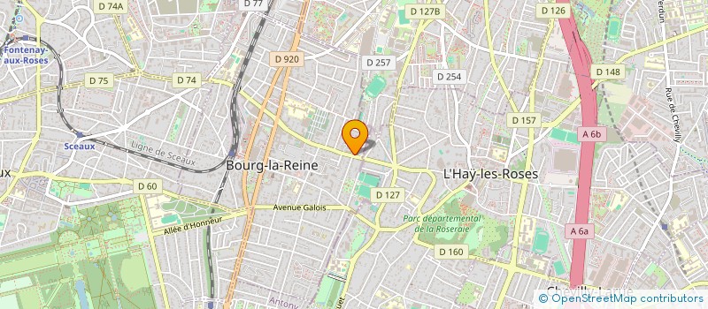 localisation de l'entreprise B-B-D-P à BOURG-LA-REINE