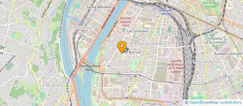 localisation de l'entreprise B B D SARL à LYON